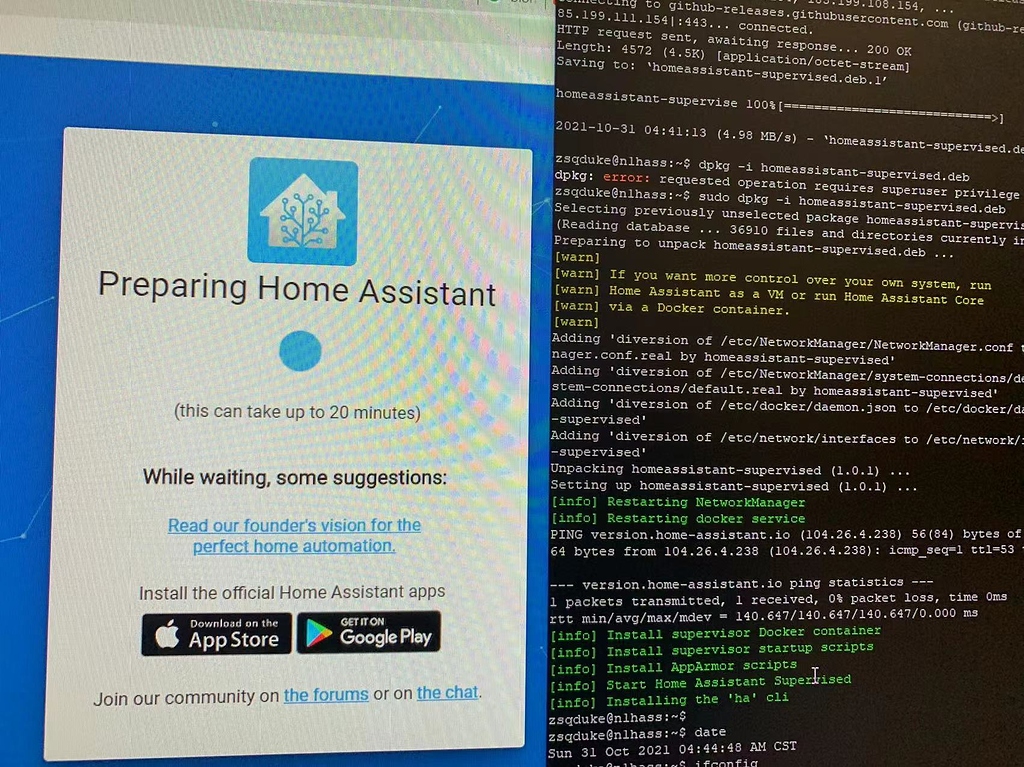  2021 n1 armbian home assistant supervised u iobroker 